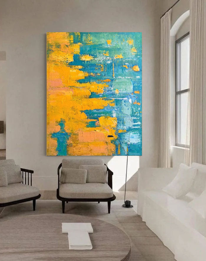 Vægkunst Abstrakt Moderne Impasto Scene