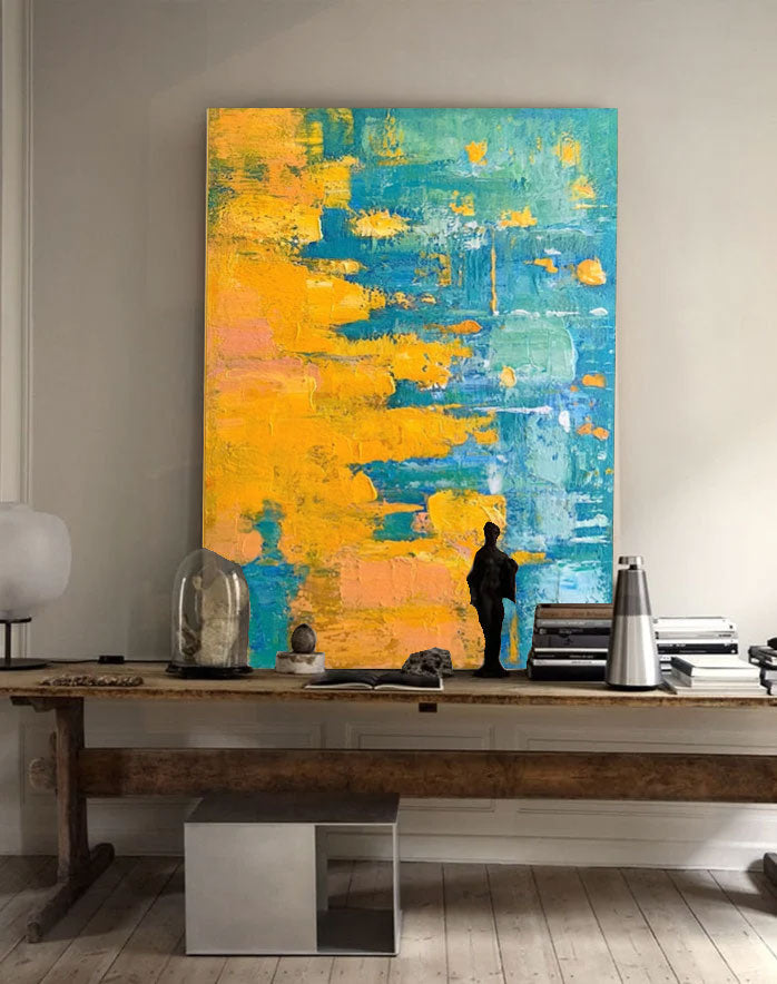 Vægkunst Abstrakt Moderne Impasto Scene
