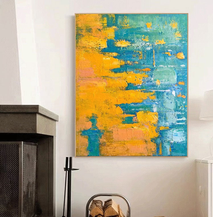 Vægkunst Abstrakt Moderne Impasto Scene