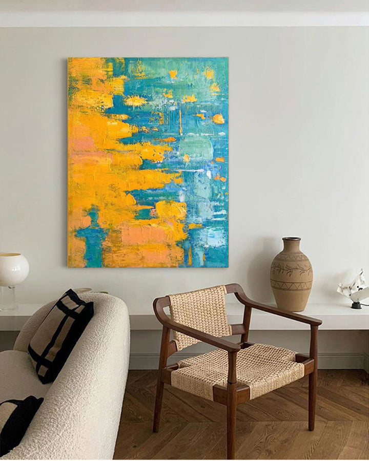 Vægkunst Abstrakt Moderne Impasto Scene