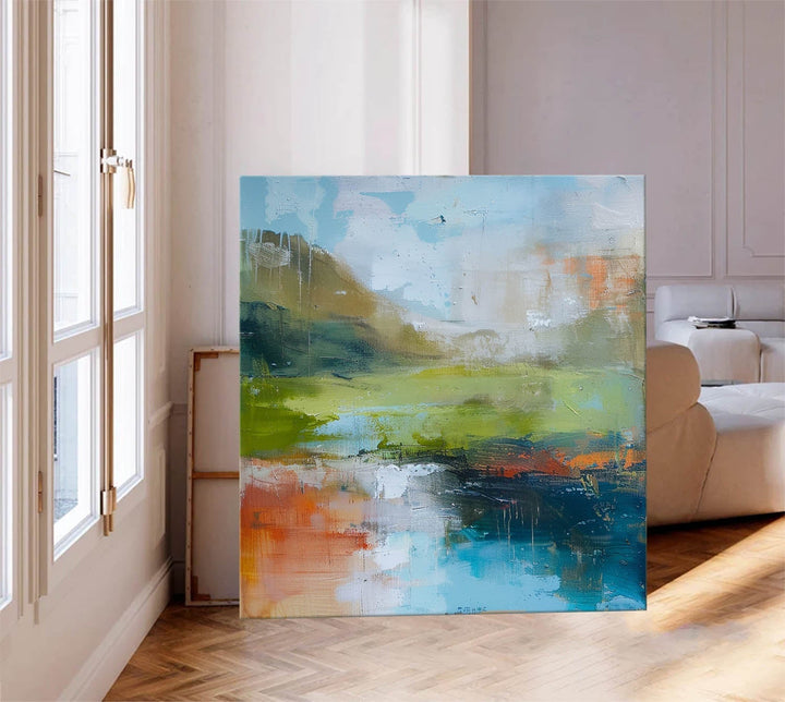 Vægkunst Abstrakt Landskab Impressionistisk Impasto