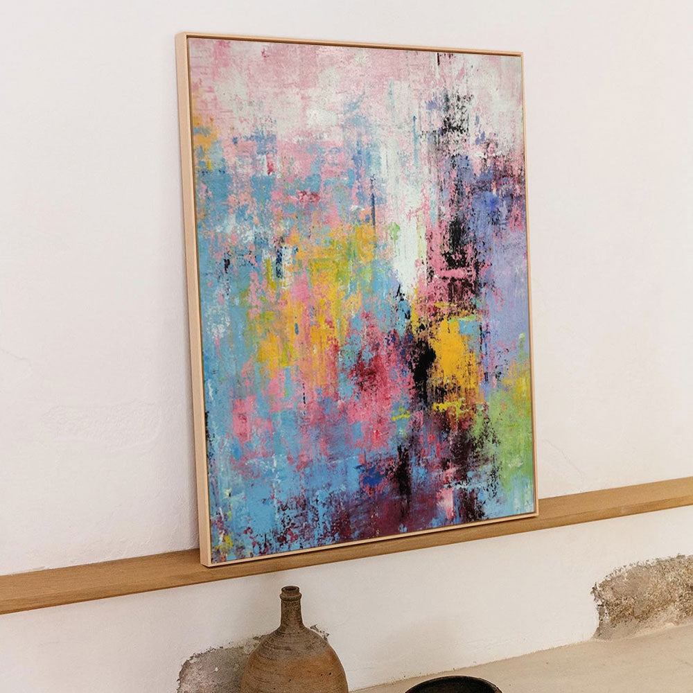Wall Art Impasto Abstract Colorful Energetic