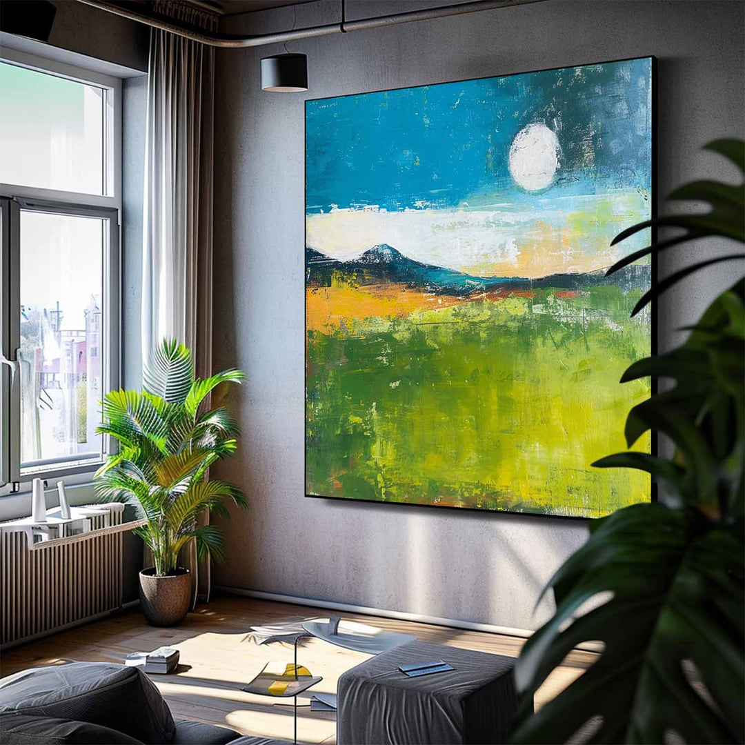 Wall Art Abstract Warm Landscape Scandinavian Natural