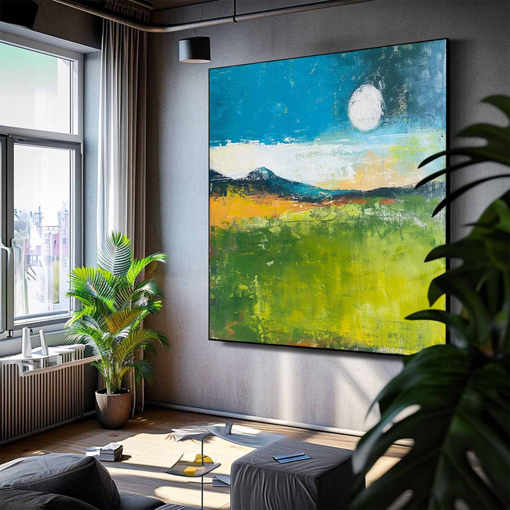 Wall Art Abstract Warm Landscape Scandinavian Natural