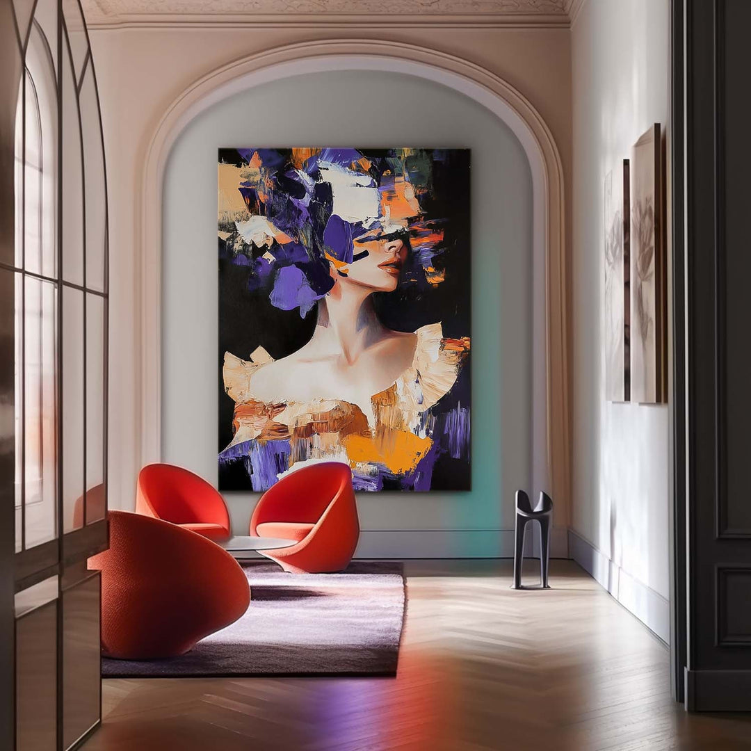 Wall Art People Impasto Portrait Dopamine Fashion