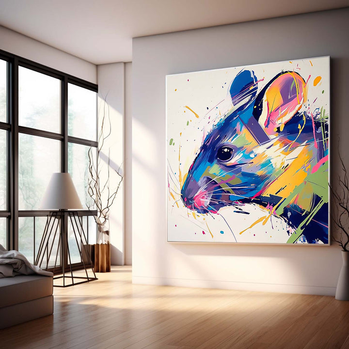 Wall Art Animal Luxury Playful Cute Vibrant