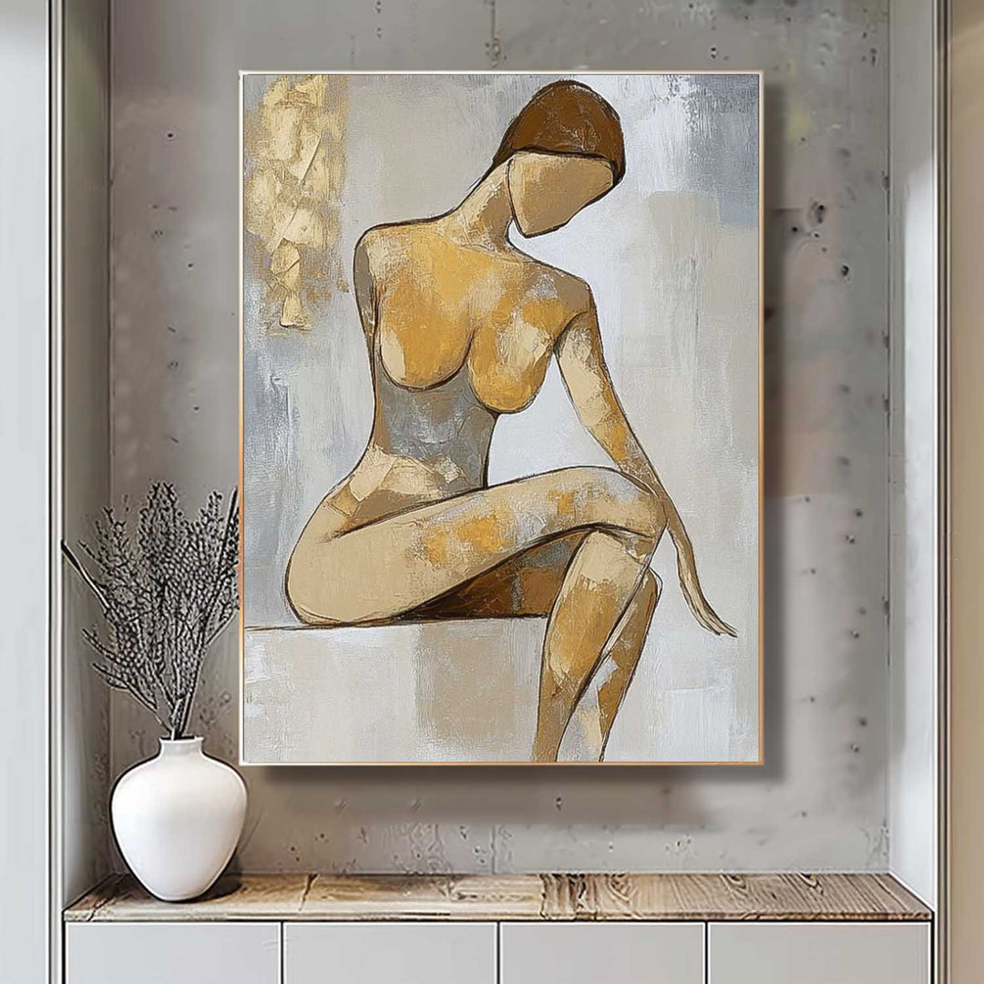 Wall Art People Artistic Minimalist Line Figure