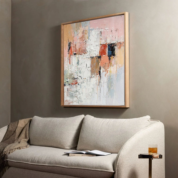 Wall Art Abstract Pop Impasto Modern Geometric