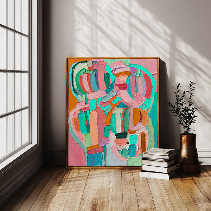 Vægkunst Abstrakt Kunstnerisk Spændt Abstrakt