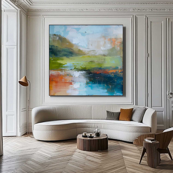 Vægkunst Abstrakt Landskab Impressionistisk Impasto