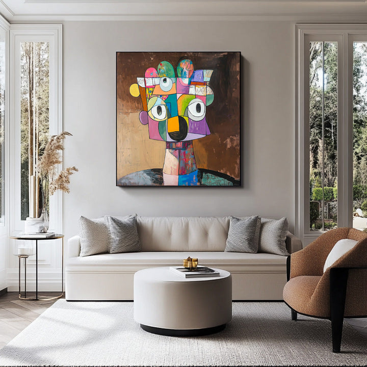 Wall Art People Cubism Collage Geometric