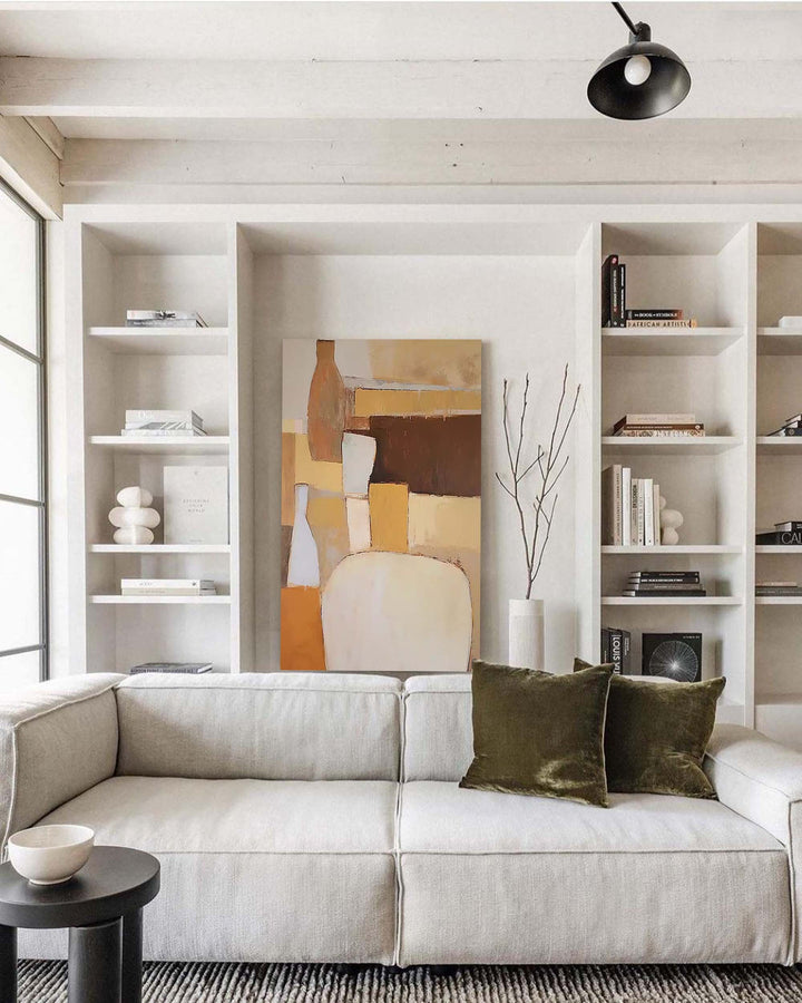 Wall Art Impasto Geometric Minimalist Abstract